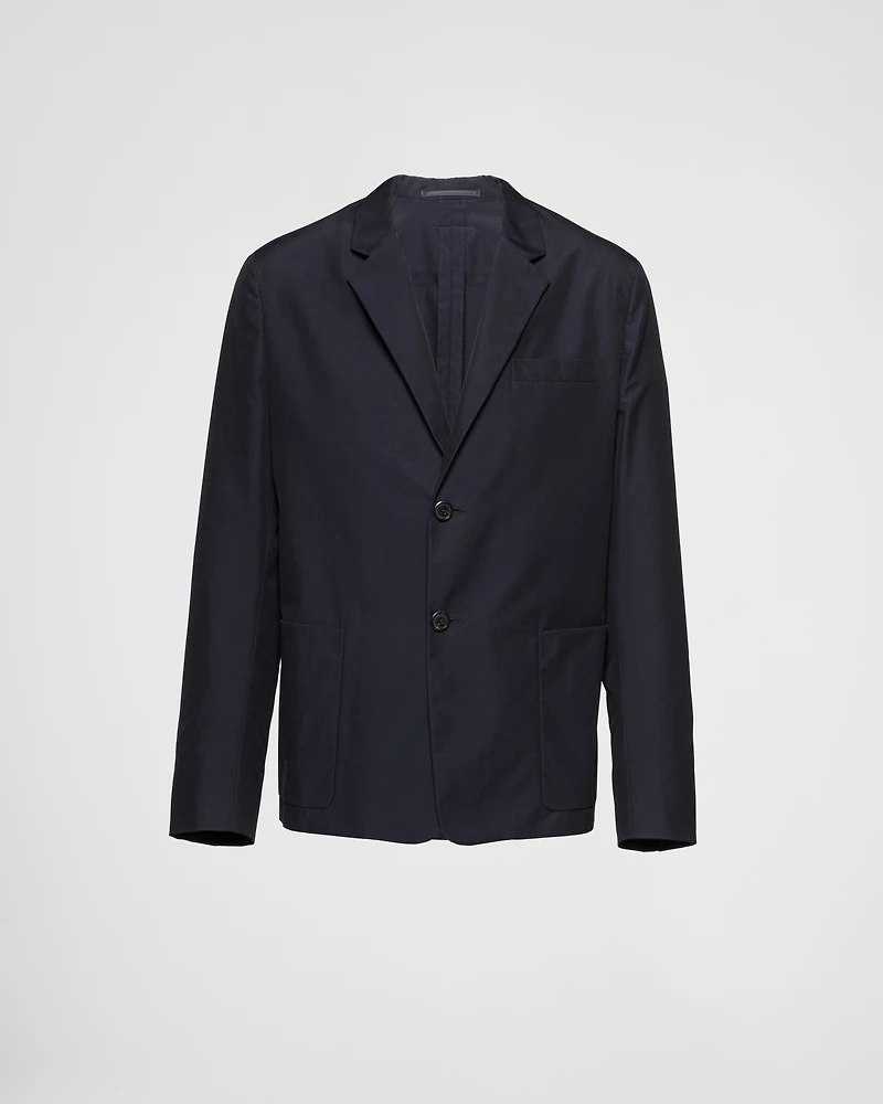 Single-breasted cotton jacket