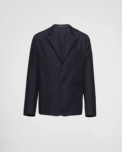 Single-breasted cotton jacket