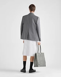 Single-breasted mohair wool jacket