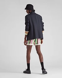 Single-breasted wool and mohair jacket