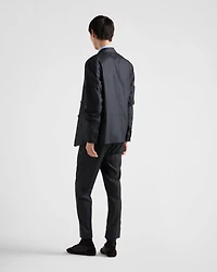 Double-breasted silk jacket