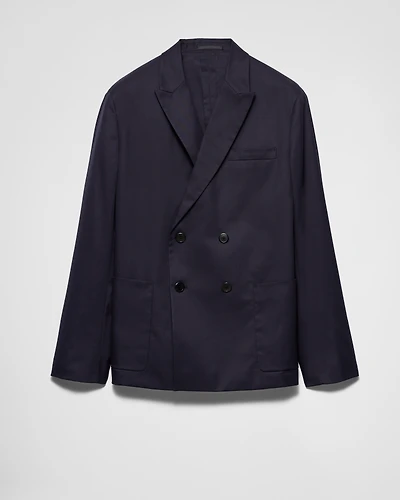 Double-breasted cotton jacket