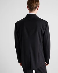 Single-breasted wool blend jacket