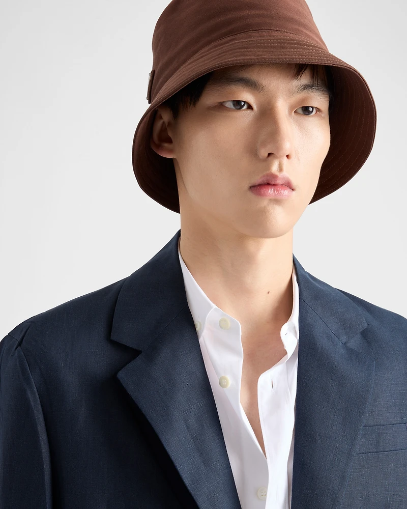 Single-breasted linen jacket