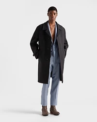 Single-breasted wool and mohair jacket
