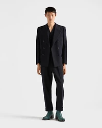 Double-breasted wool jacket