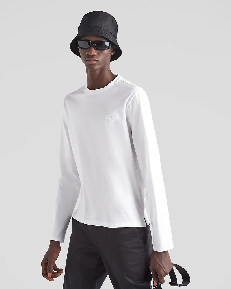Stretch cotton T-shirt