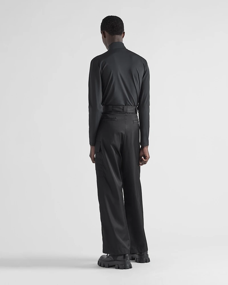 Stretch cotton turtleneck