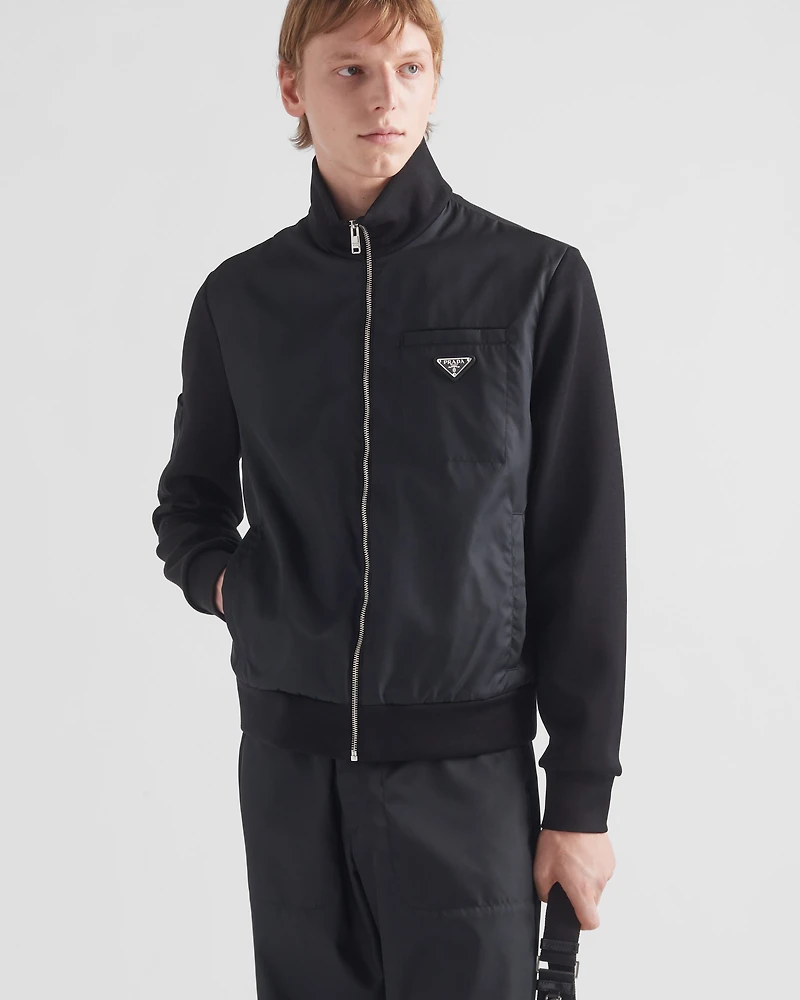 Sweatshirt with Re-Nylon details