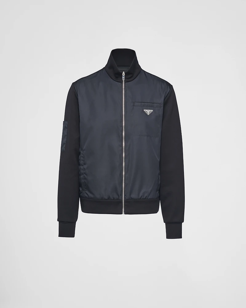 Sweatshirt with Re-Nylon details
