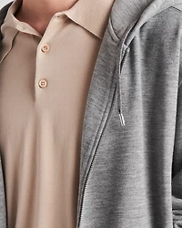 Cashmere blend cardigan hoodie