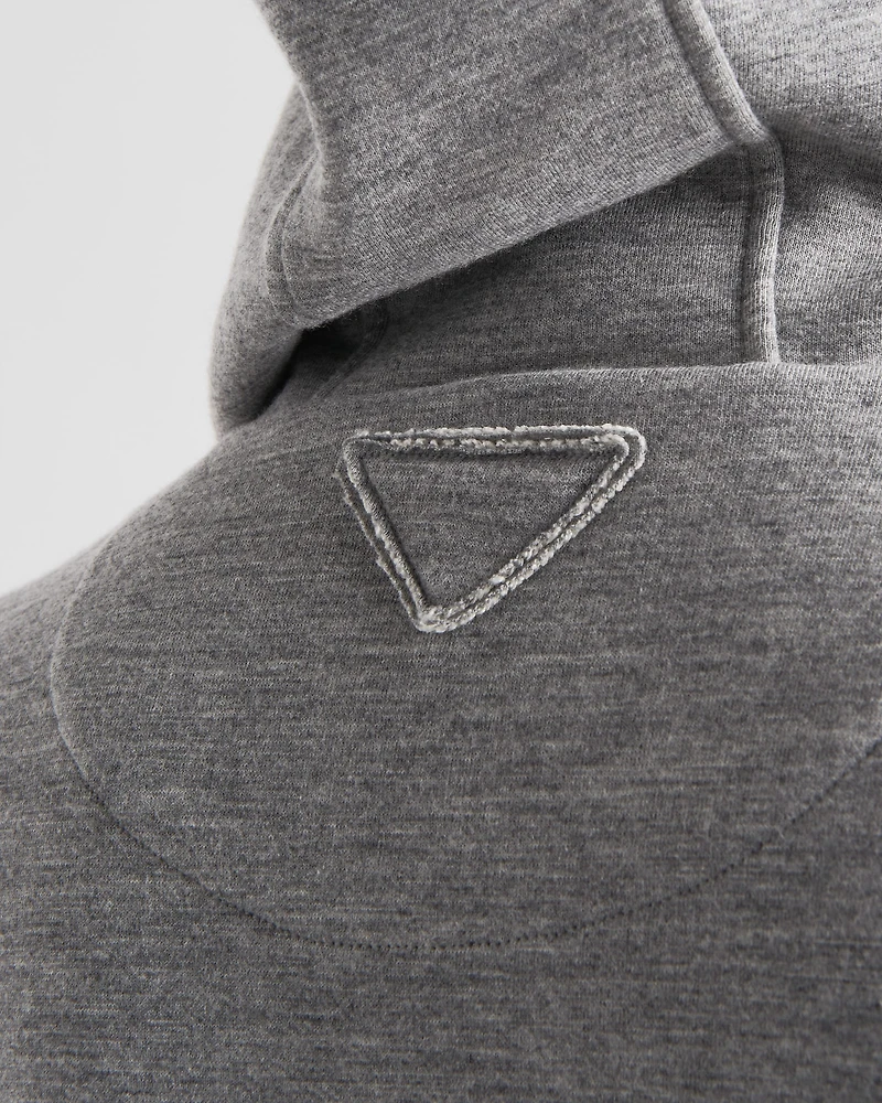 Cashmere blend cardigan hoodie