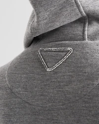 Cashmere blend cardigan hoodie