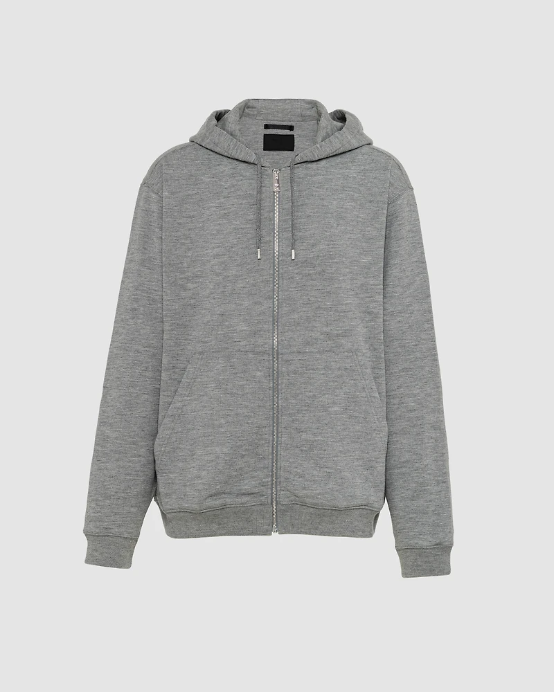 Cashmere blend cardigan hoodie
