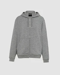 Cashmere blend cardigan hoodie