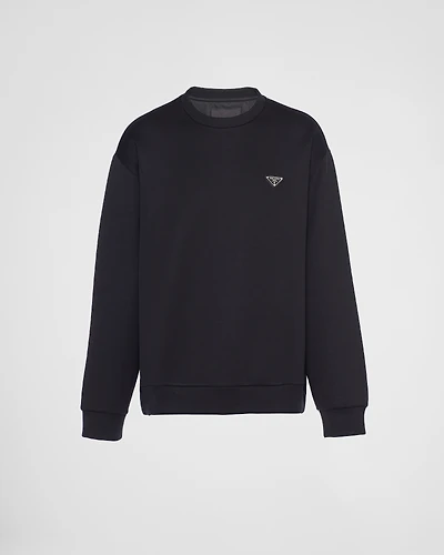 Technical cotton sweatshirt