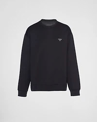 Technical cotton sweatshirt