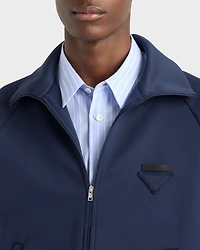 Zippered technical fabric jacket