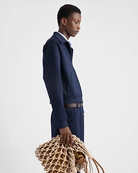 Zippered technical fabric jacket