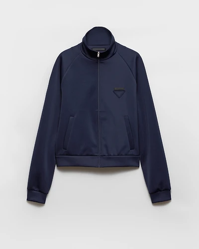 Zippered technical fabric jacket