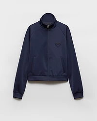 Zippered technical fabric jacket