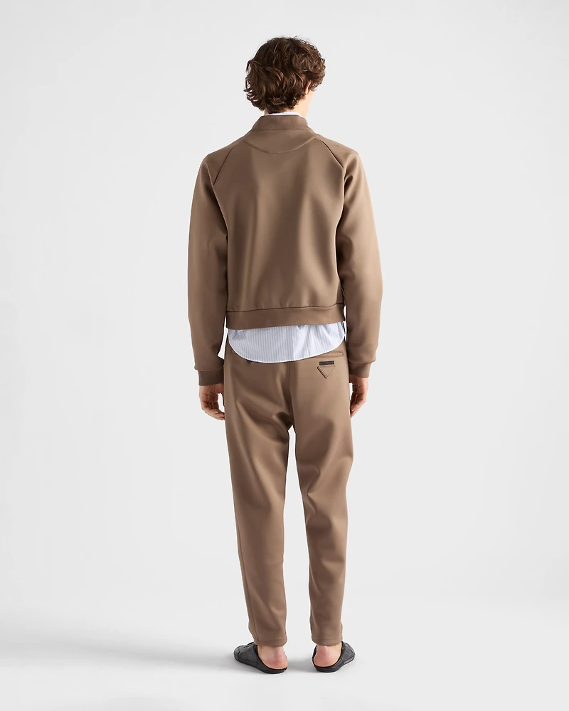 Technical fleece blouson jacket