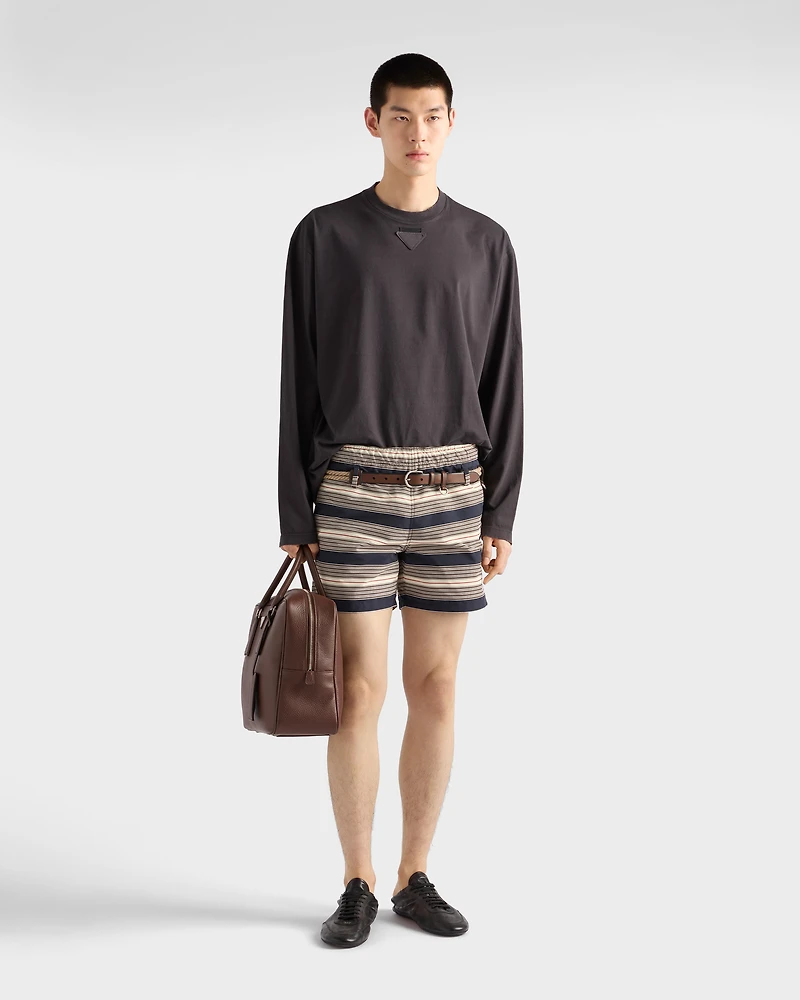 Long-sleeved cotton T-shirt