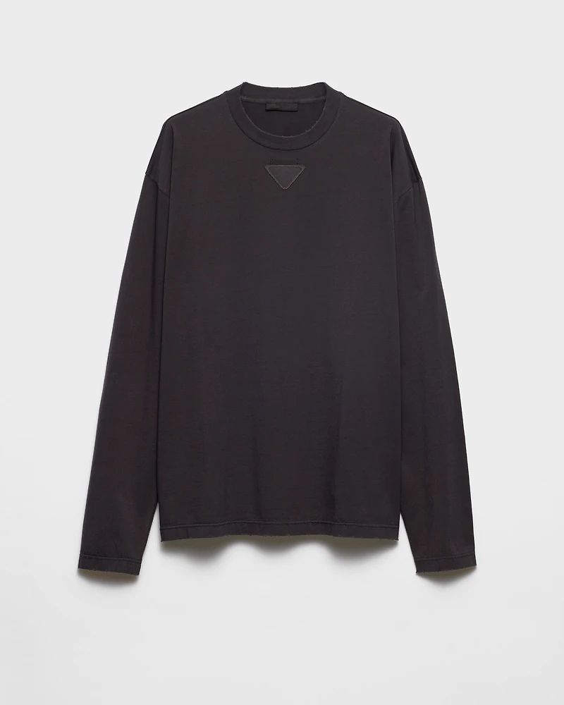 Long-sleeved cotton T-shirt