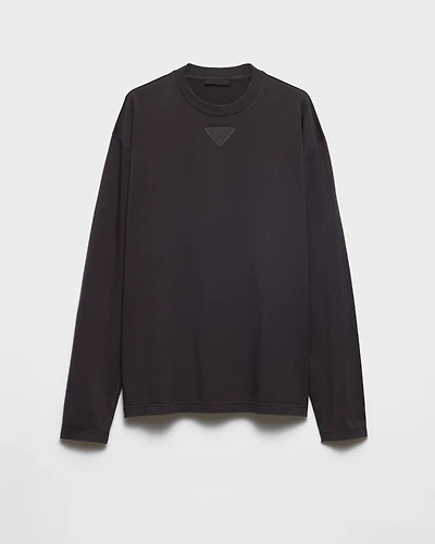 Long-sleeved cotton T-shirt