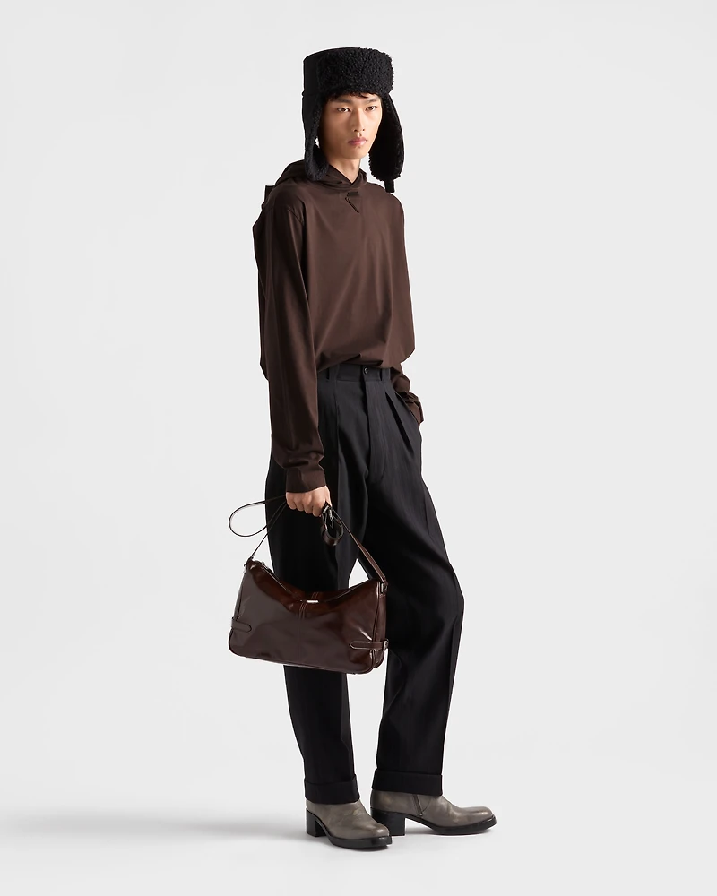 Long-sleeved cotton hoodie T-shirt