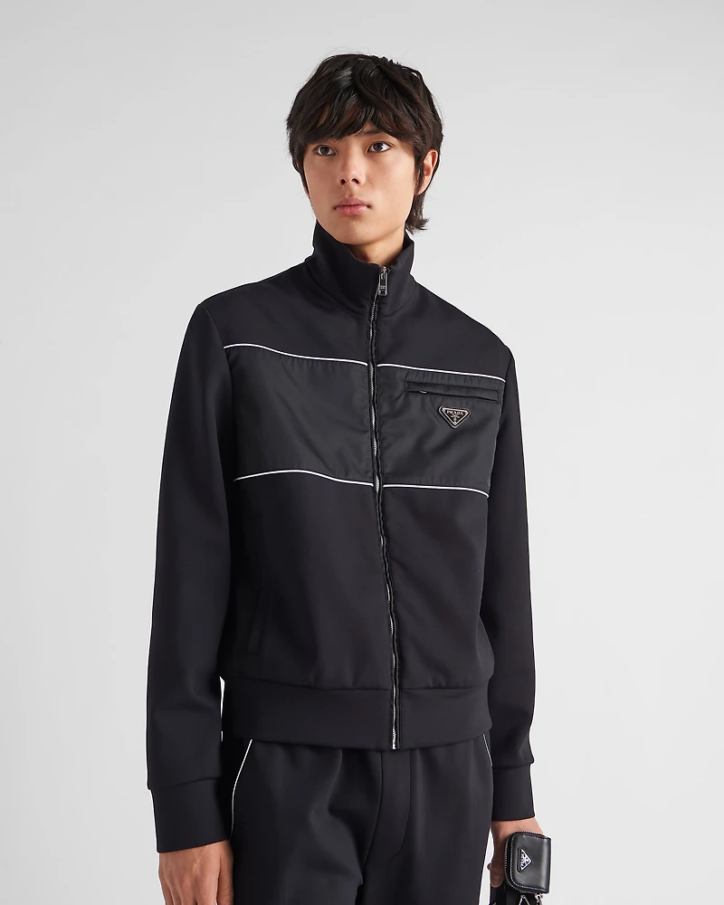 Sweatshirt with Re-Nylon details