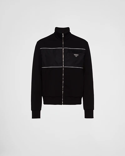 Sweatshirt with Re-Nylon details