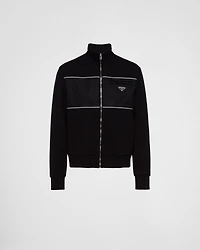 Sweatshirt with Re-Nylon details