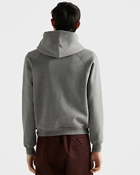 Cashmere blend zipper hoodie