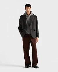 Cashmere blend zipper hoodie