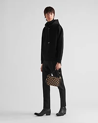 Technical cotton hoodie