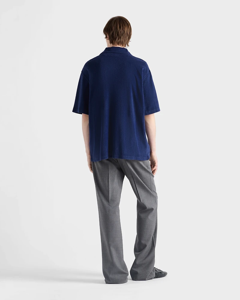 Short-sleeved terry shirt