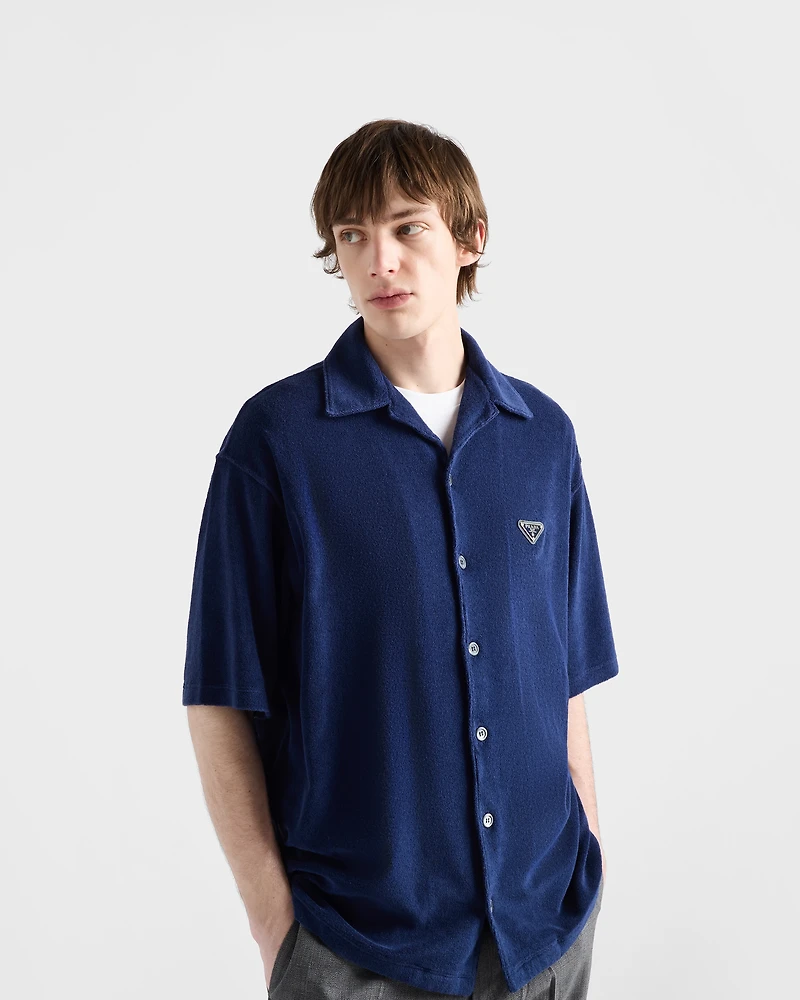 Short-sleeved terry shirt