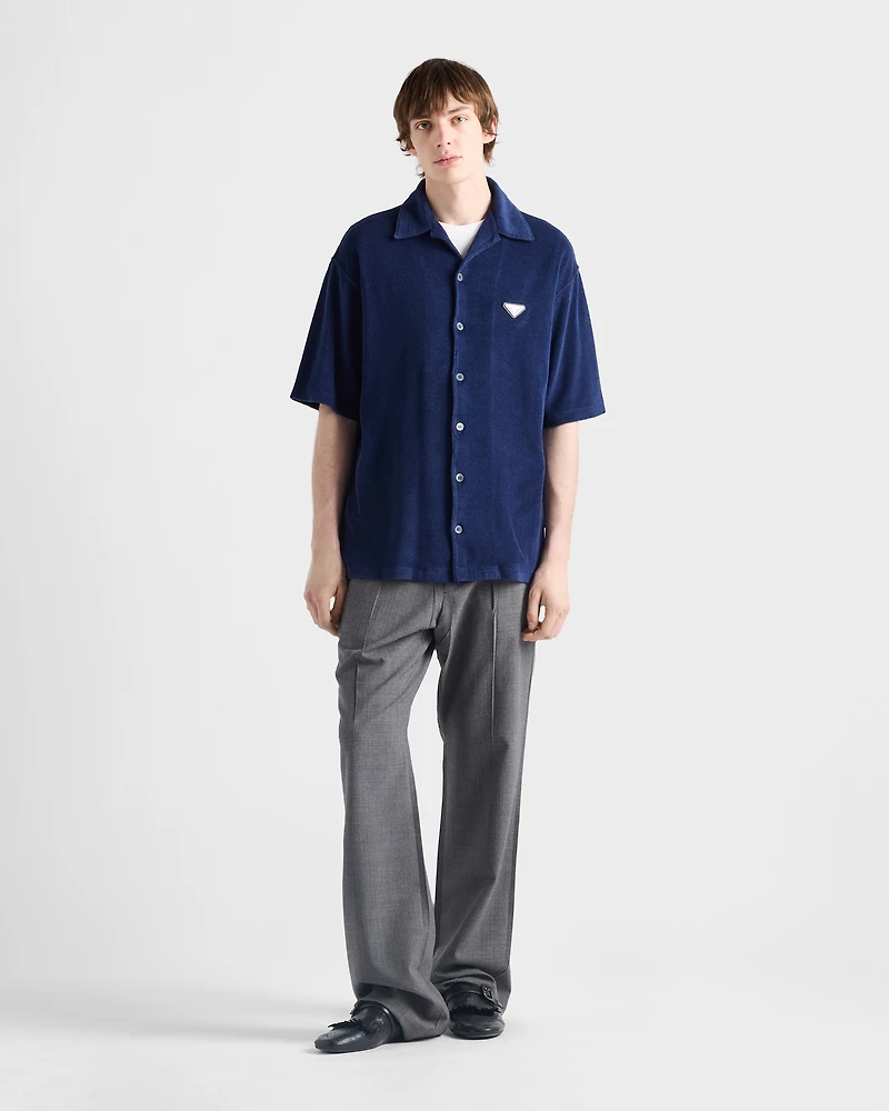 Short-sleeved terry shirt