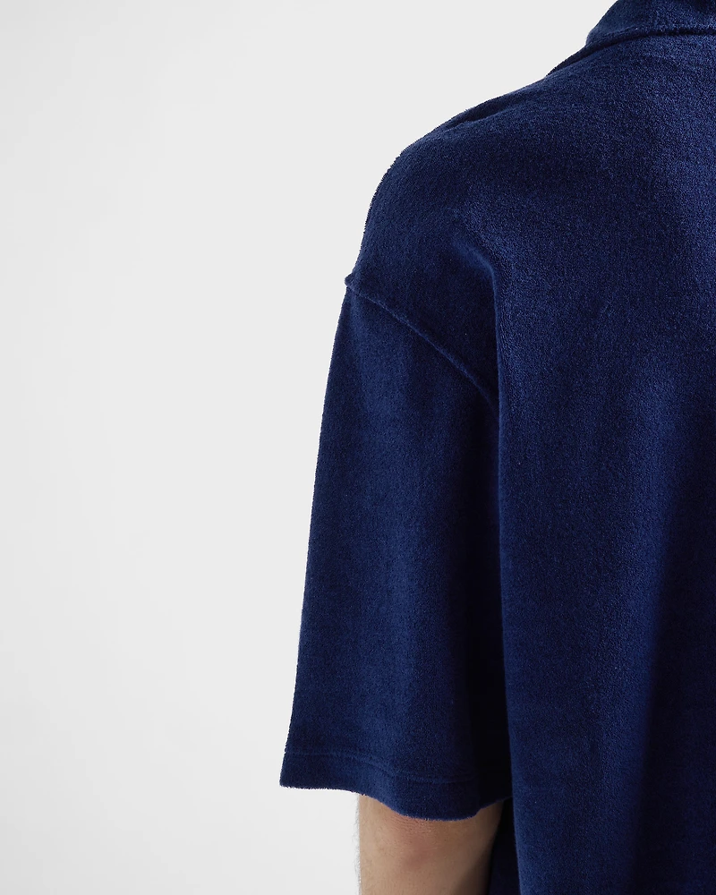 Short-sleeved terry shirt