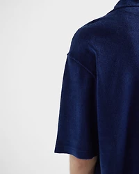 Short-sleeved terry shirt