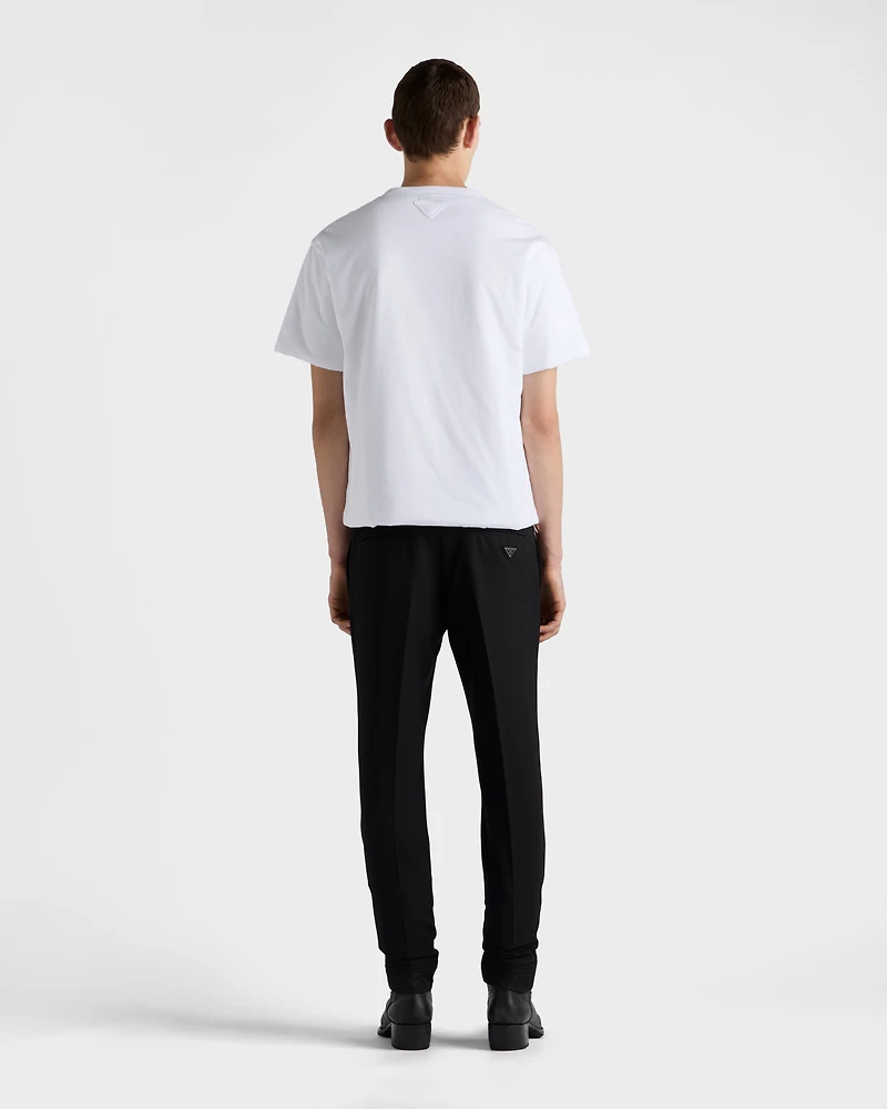 Padded cotton T-shirt