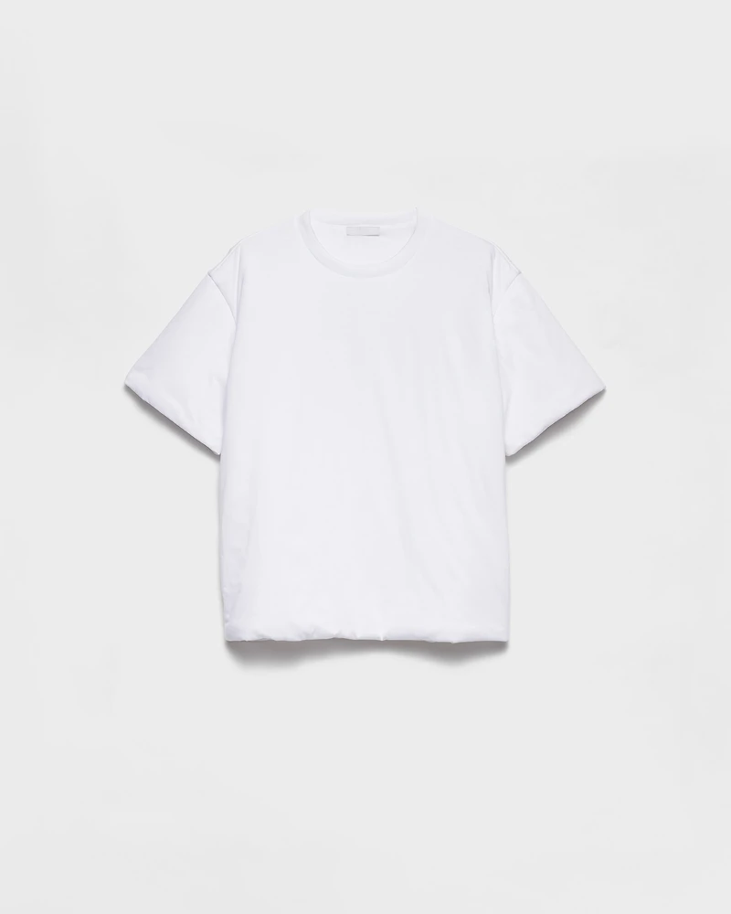 Padded cotton T-shirt