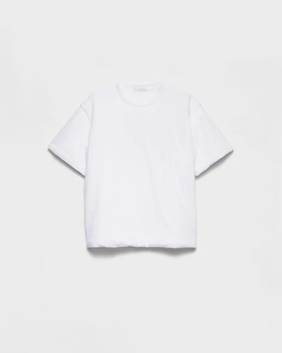 Padded cotton T-shirt