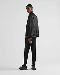 Cotton fleece joggers with Re-Nylon details
