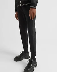 Cotton fleece joggers with Re-Nylon details