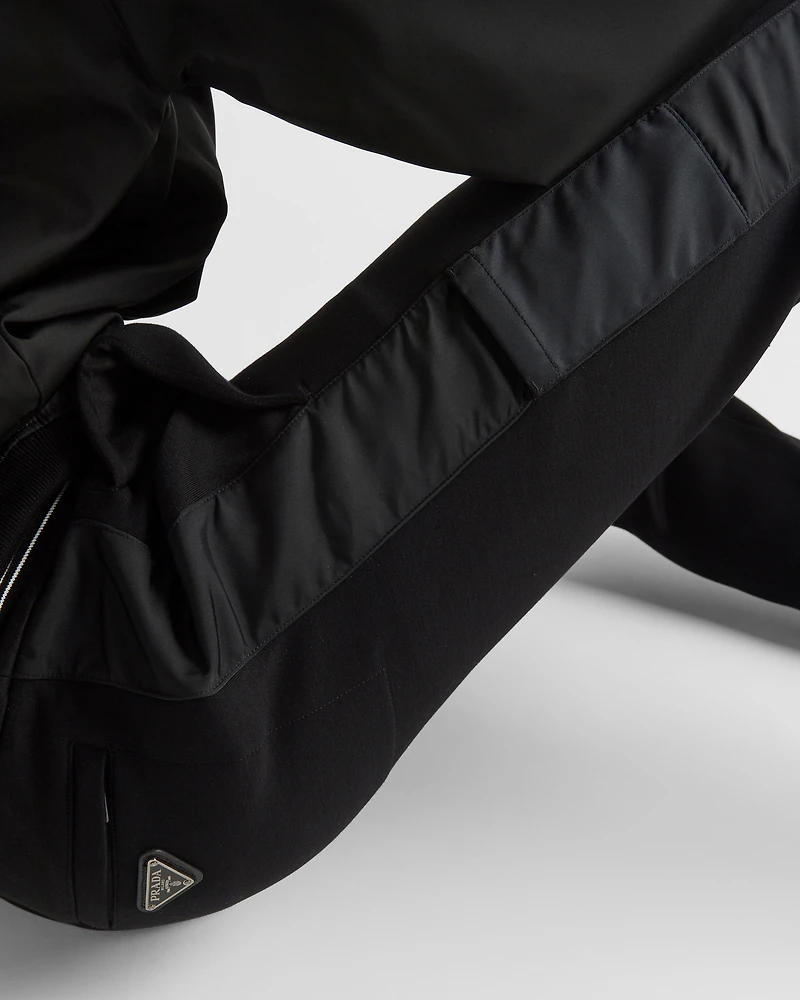 Sweatpants with Re-Nylon details