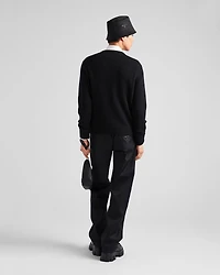 Wool and cashmere crew-neck sweater