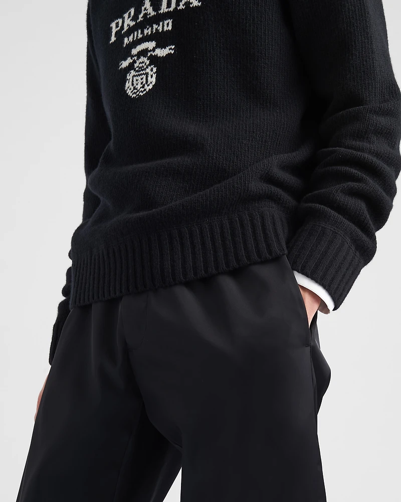 Wool and cashmere crew-neck sweater