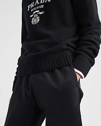 Wool and cashmere crew-neck sweater